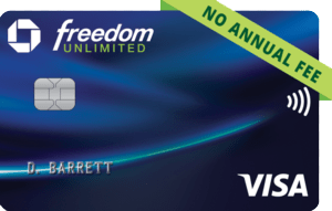 chase freedom unlimited credit card